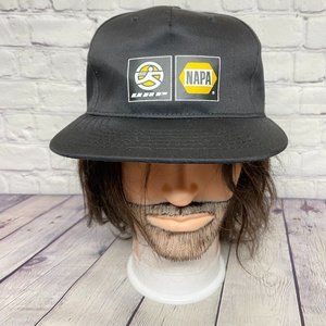 Vintage NAPA Auto Parts Hat Cap Snapback Black UAP AJM Adjustable Automotive